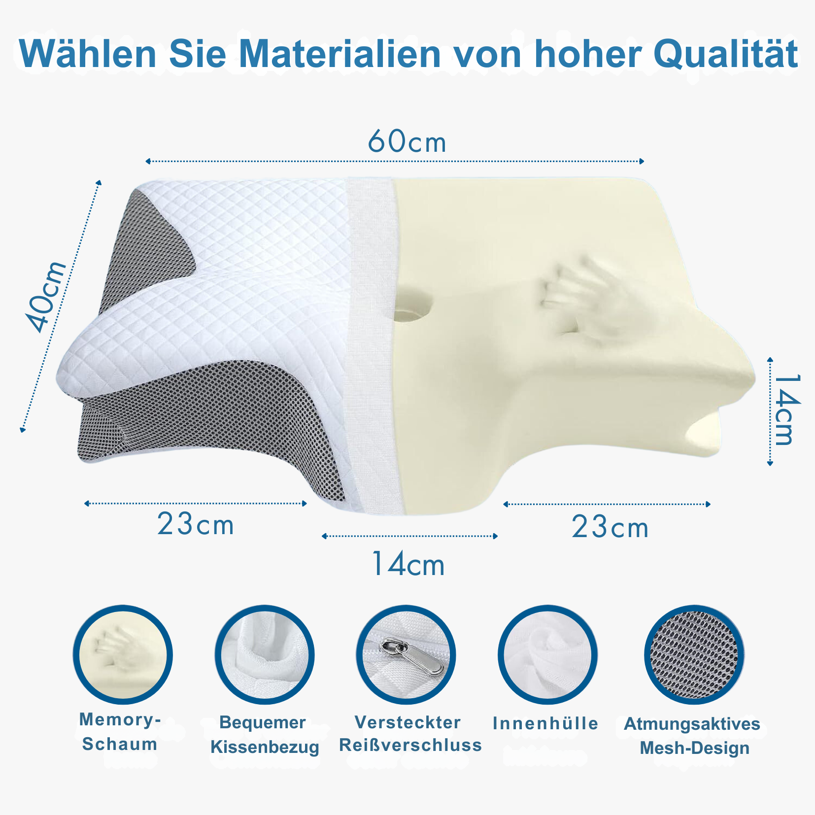 ZenHaven™ Almohada de Espuma con Memoria