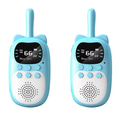 Conjunto de walkie-talkies digitales para niños con LCD – Alcance de 3 km, Azul