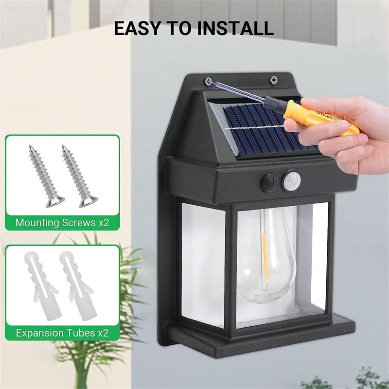 Lámpara solar para jardín y exterior