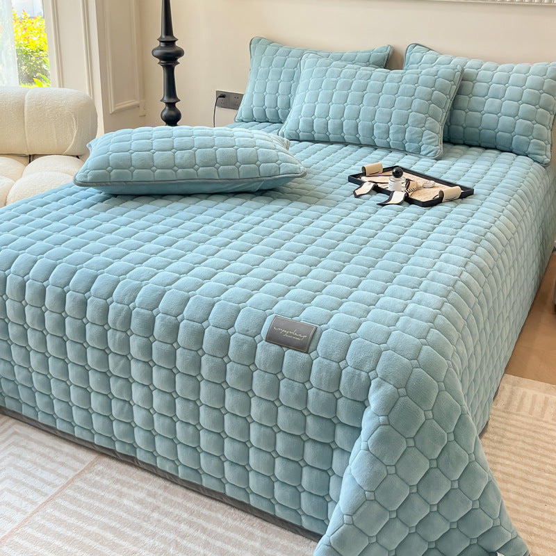 ComfiSquare - Colcha Suave de Estilo Moderno con Textura Cuadrada