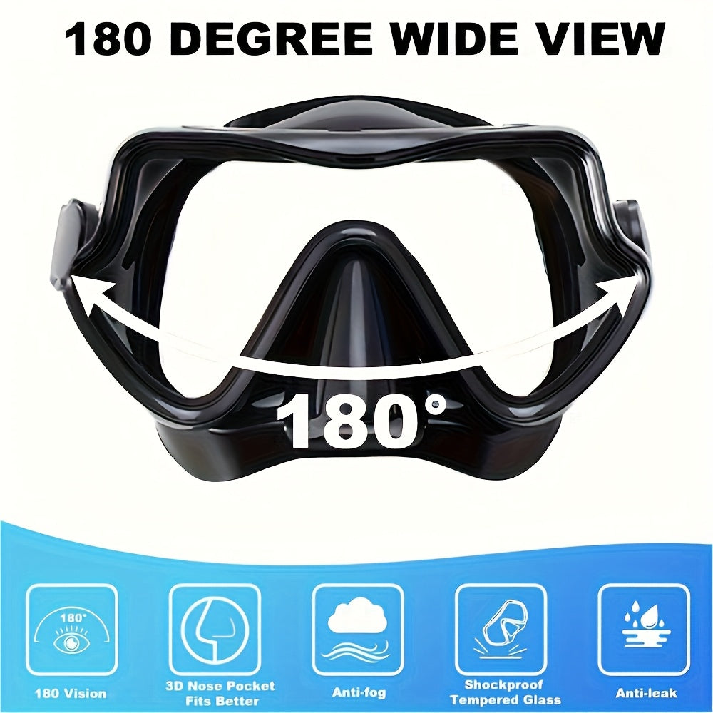 AquaClear Set de Snorkel – Impermeable, Cómodo y con Gran Visibilidad