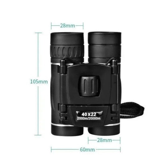 Militar HD 40x22 Prismáticos Telescopio de Caza Profesional