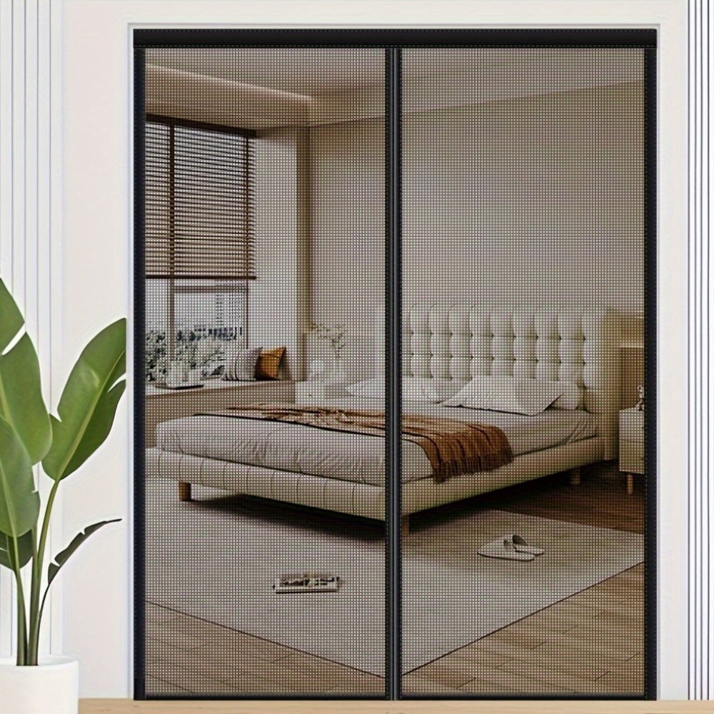 MAGNAMESH – Cortina de Pantalla Mosquitera Magnética para Protección de Puertas Sin Manos