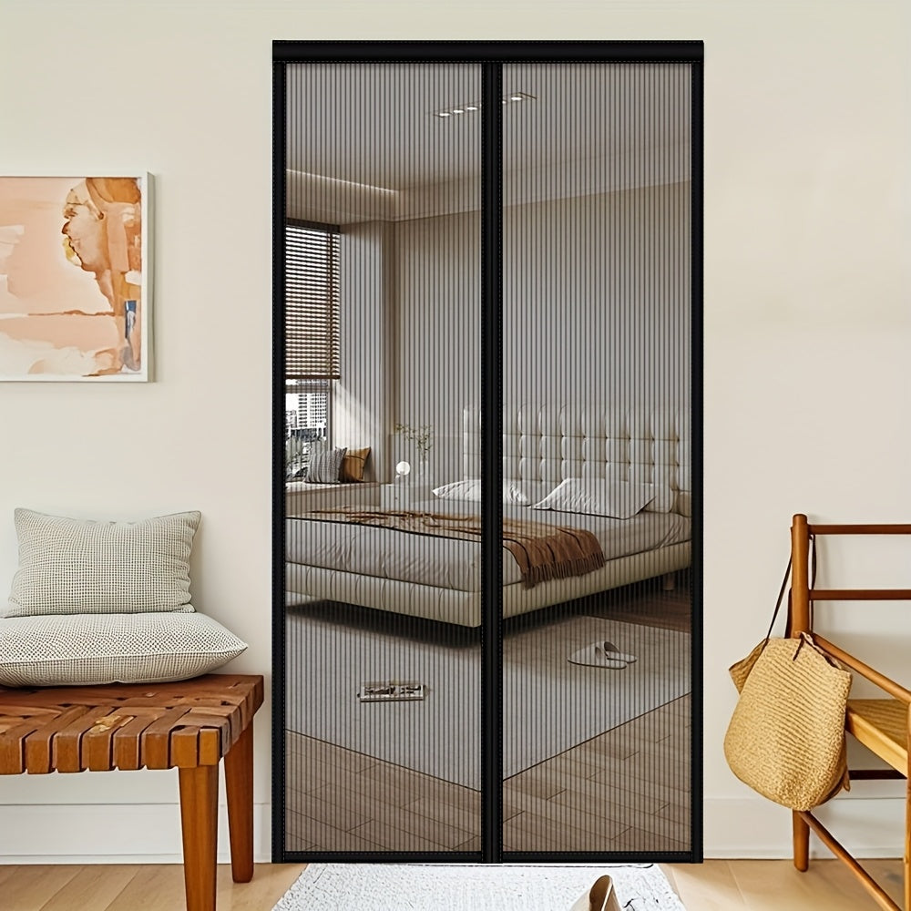 MAGNAMESH – Cortina de Pantalla Mosquitera Magnética para Protección de Puertas Sin Manos