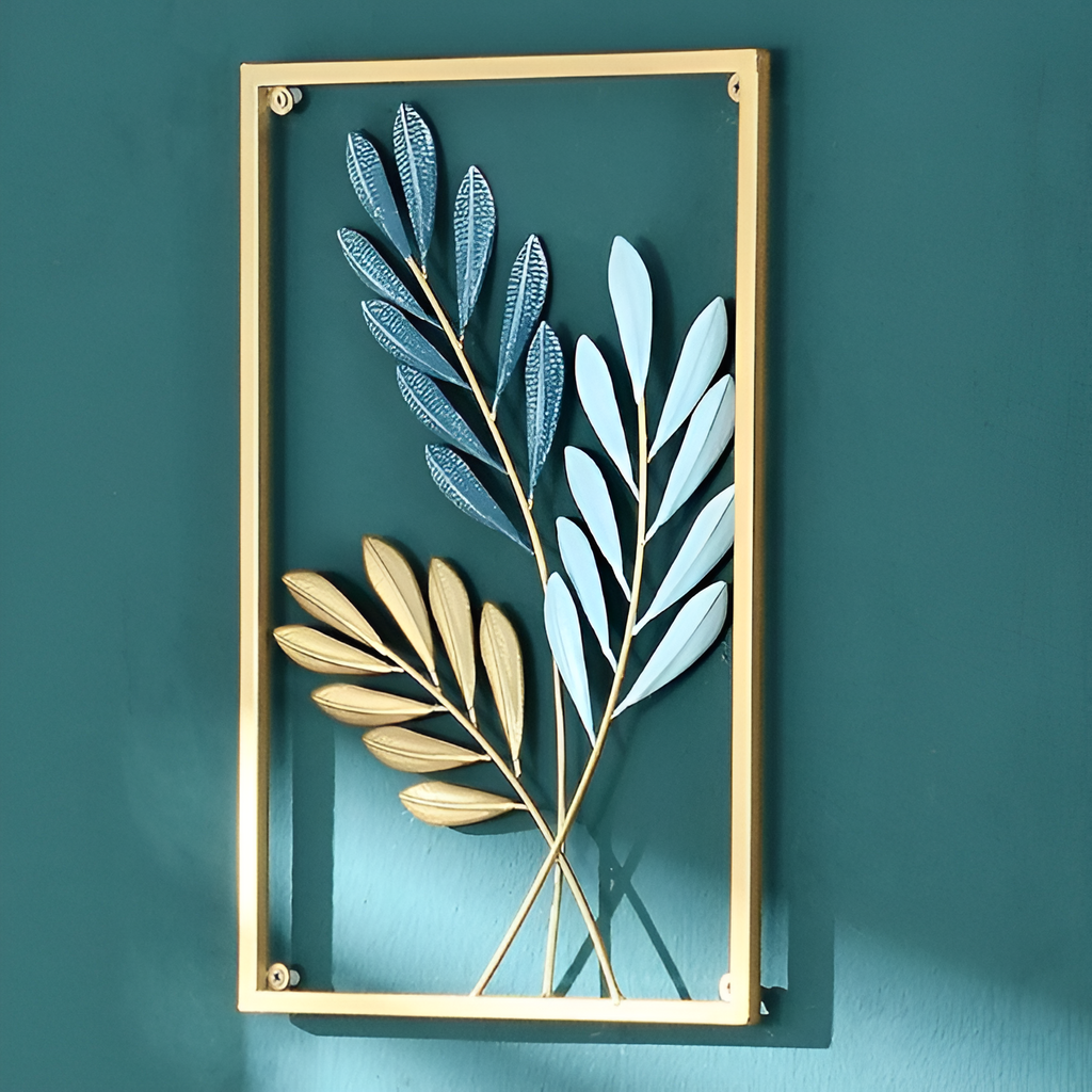Arte de pared de metal en diseño nórdico