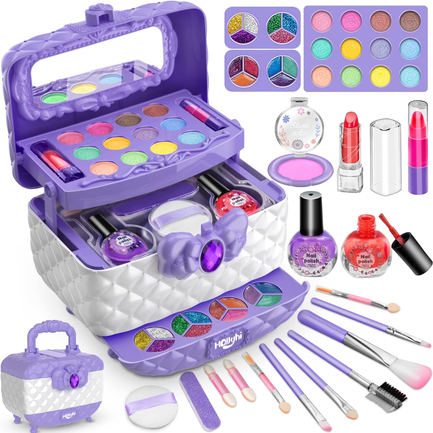Juego de Maquillaje Lavable para Niños - Seguro y Divertido