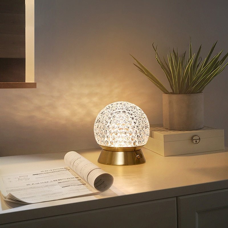 Lámpara de Mesa Inalámbrica Regulable para Sala de Estar