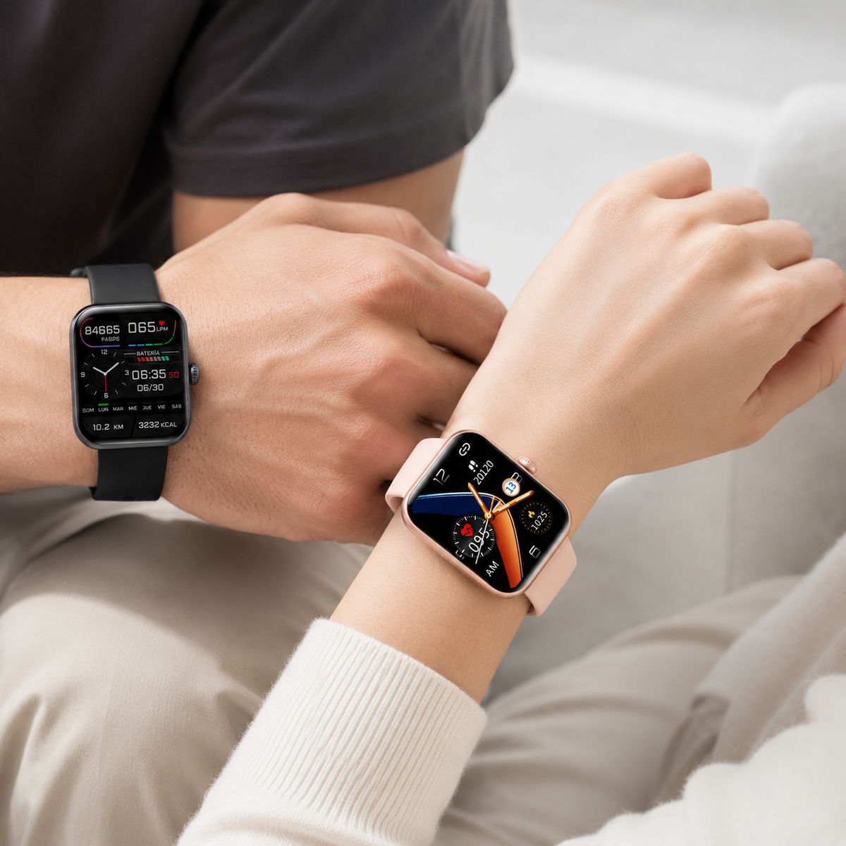 Reloj de glucosa – Reloj de salud – Medición indolora de glucosa en sangre y funciones vitales en tiempo real