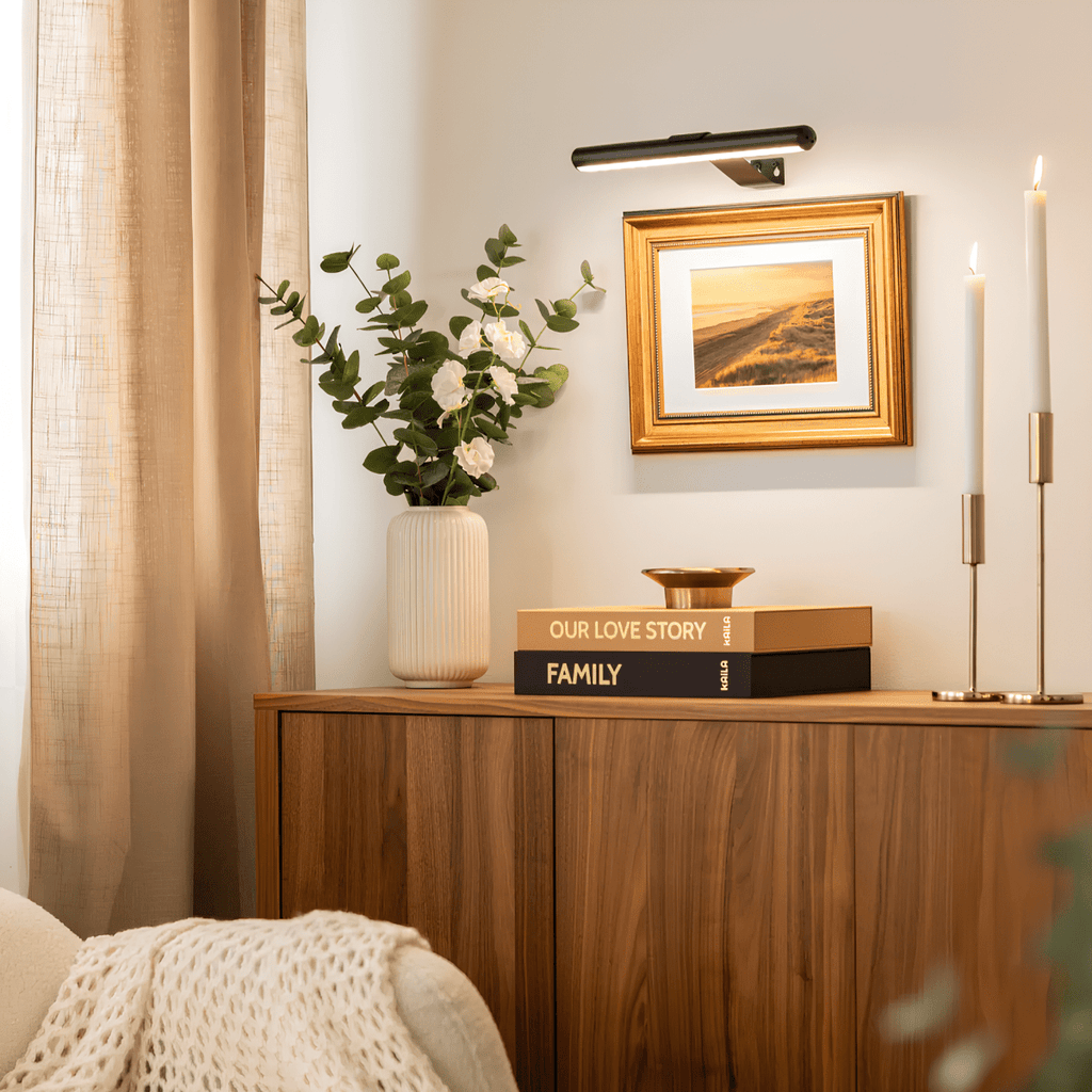 KILA Lámpara de Pared de Arte Iluminación Brillo Ajustable Luz Rotativa 360 Grados