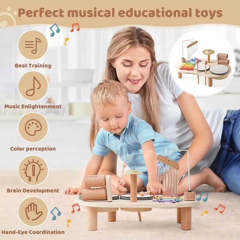 SET MELODINY – Juguete musical de madera para bebés creativos a partir de 12 meses