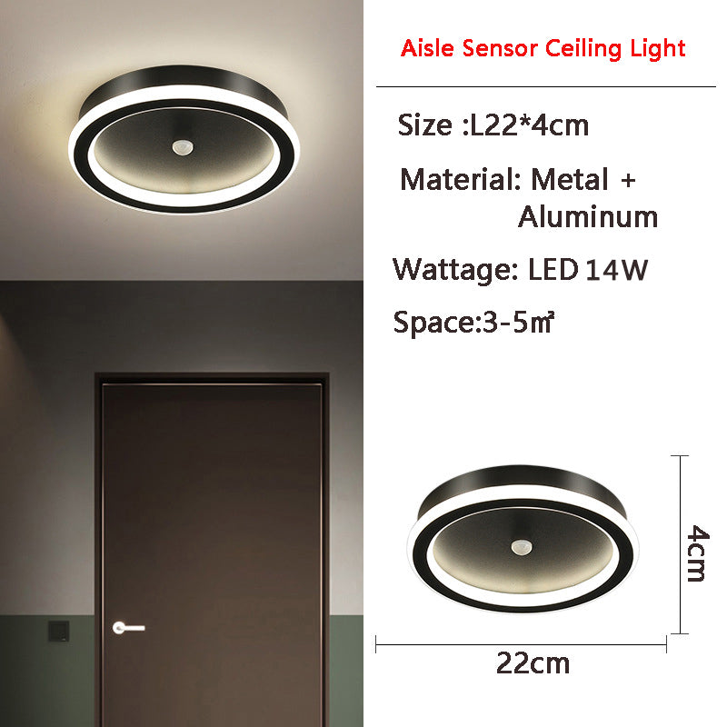 Luz de Techo LED con Sensor de Movimiento PIR MotionGlide | Iluminación Inteligente | Eficiente Energéticamente | Perfecta para Pasillos y Baños