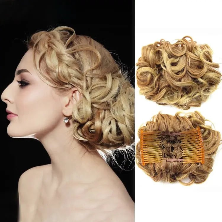 GlamBun™ – Moño desordenado con rizos | 1+1 GRATIS