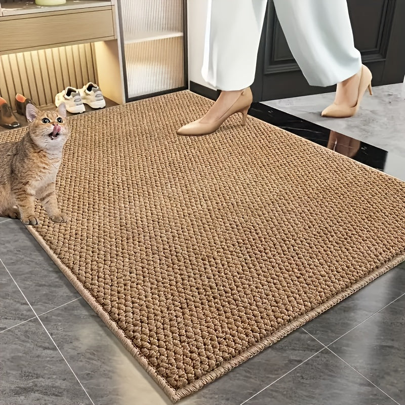LUMEDWELL - Alfombra de Entrada Decorativa con Diseño de Piña y Superficie Texturizada Antideslizante