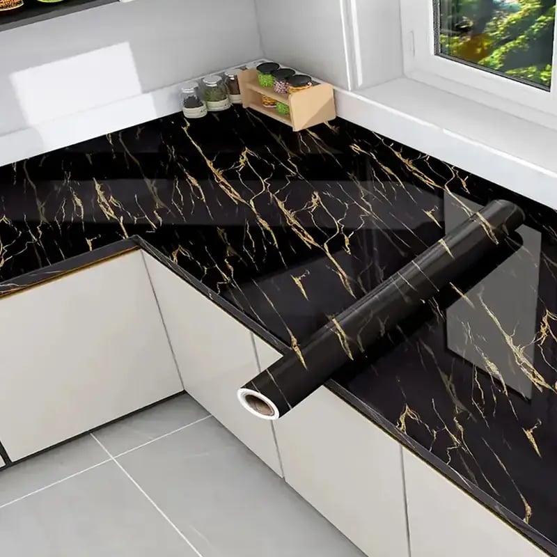 Funda de Mueble de Mármol Autoadhesiva Impermeable