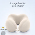 Almohada de viaje ergonómica en forma de U – Soporte para el cuello de espuma viscoelástica para viajes confortables