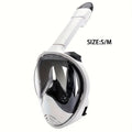 Máscara de Snorkel de Cara Completa – Visión Panorámica de 180° y Montaje para Cámara para una Experiencia Subacuática Perfecta