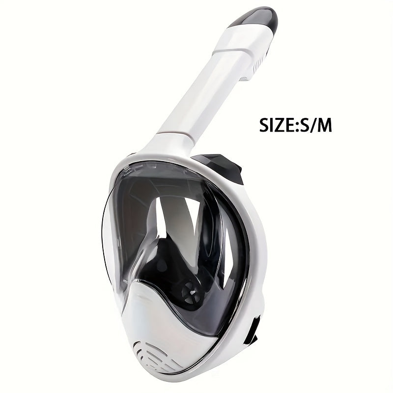 Máscara de Snorkel de Cara Completa – Visión Panorámica de 180° y Montaje para Cámara para una Experiencia Subacuática Perfecta