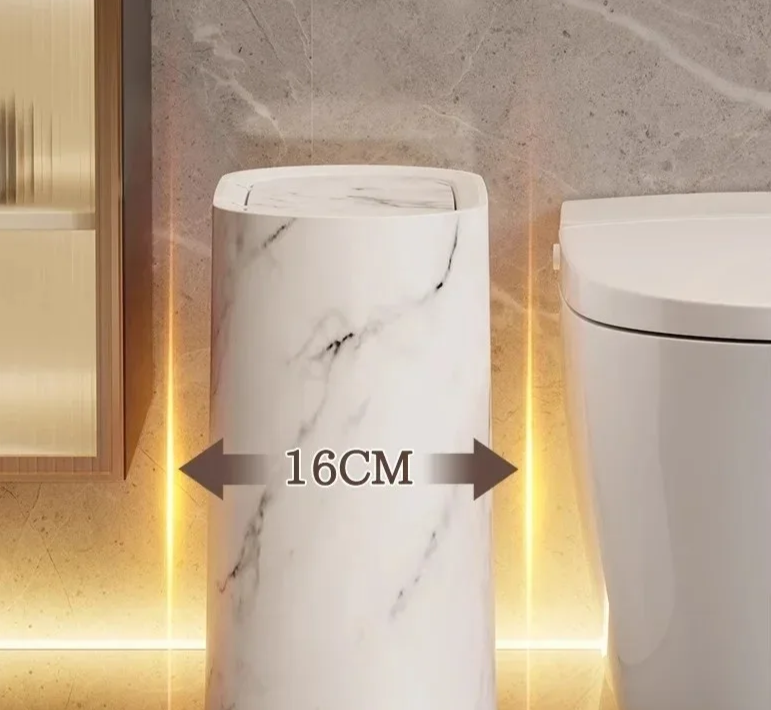 Cubeta de Basura con Diseño de Mármol Nórdico Kalsten