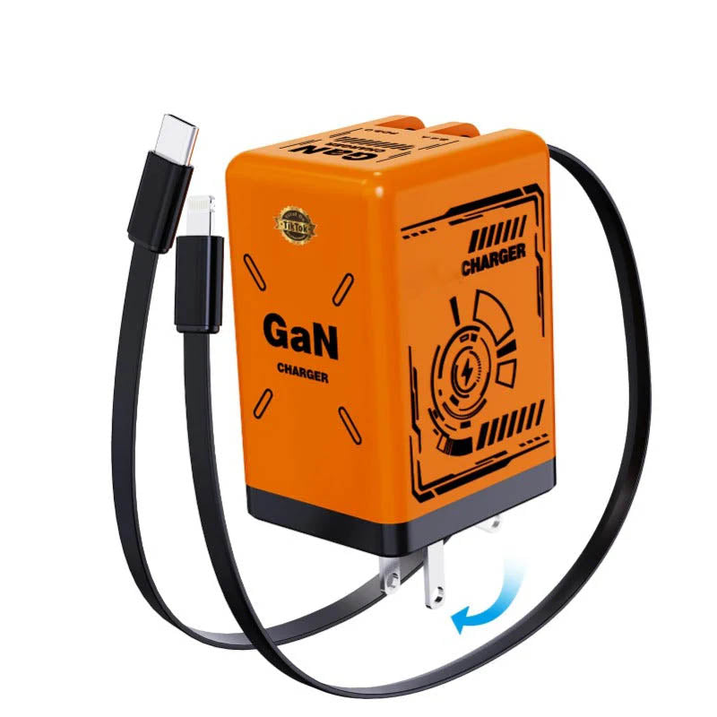 Cargador Rápido Retráctil GaNPro 45W