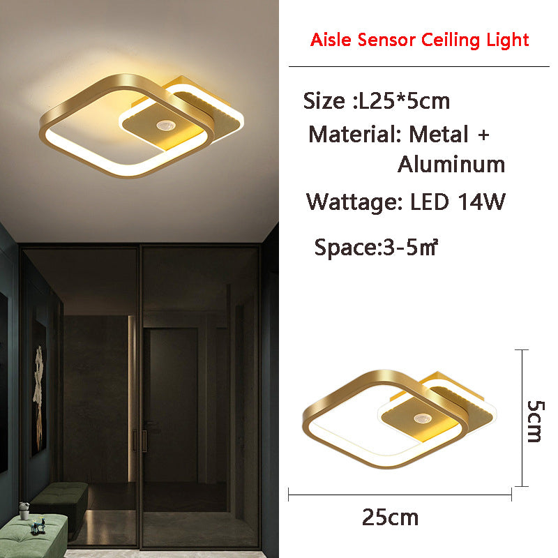 Luz de Techo LED con Sensor de Movimiento PIR MotionGlide | Iluminación Inteligente | Eficiente Energéticamente | Perfecta para Pasillos y Baños