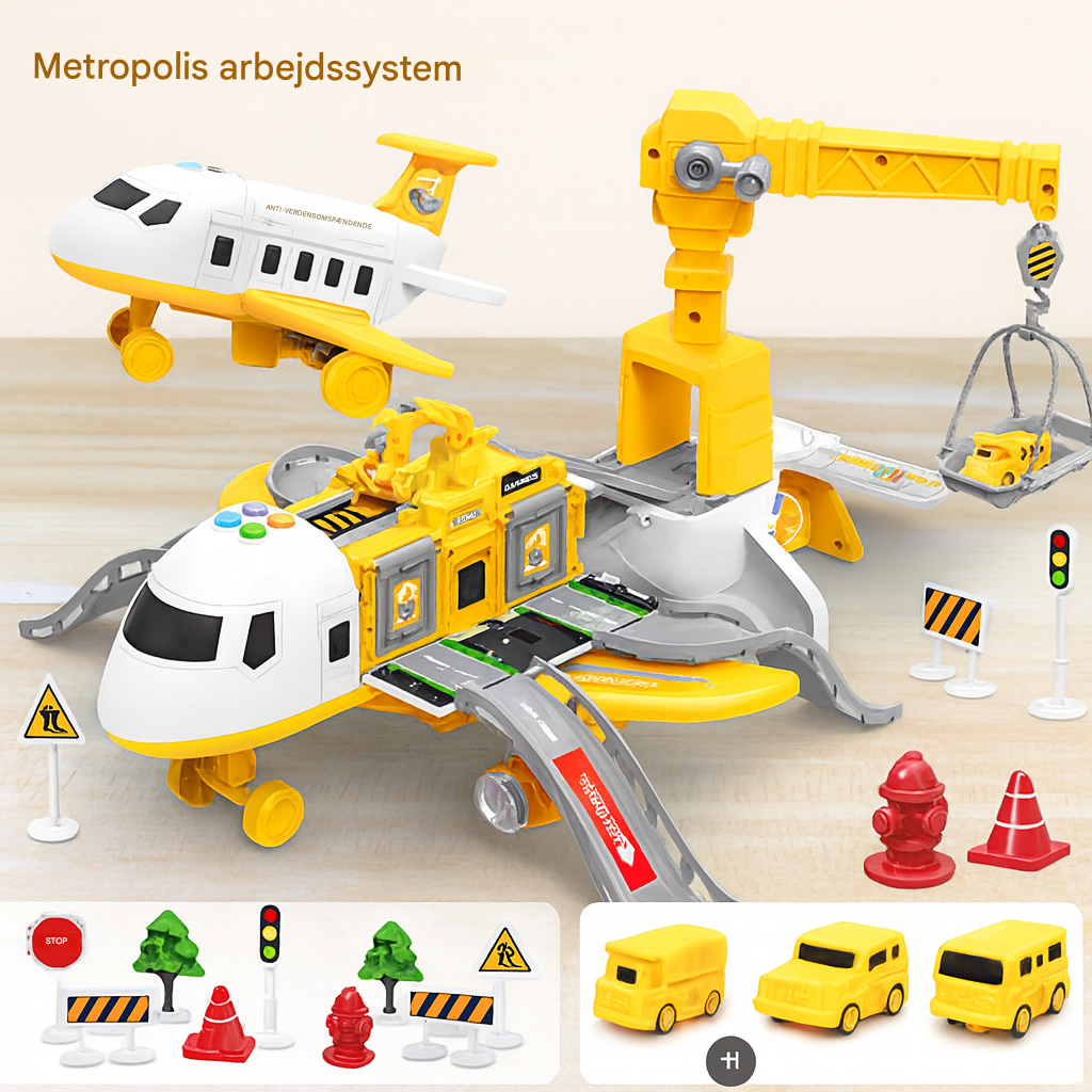 Juguete de avión de pasajeros deformable