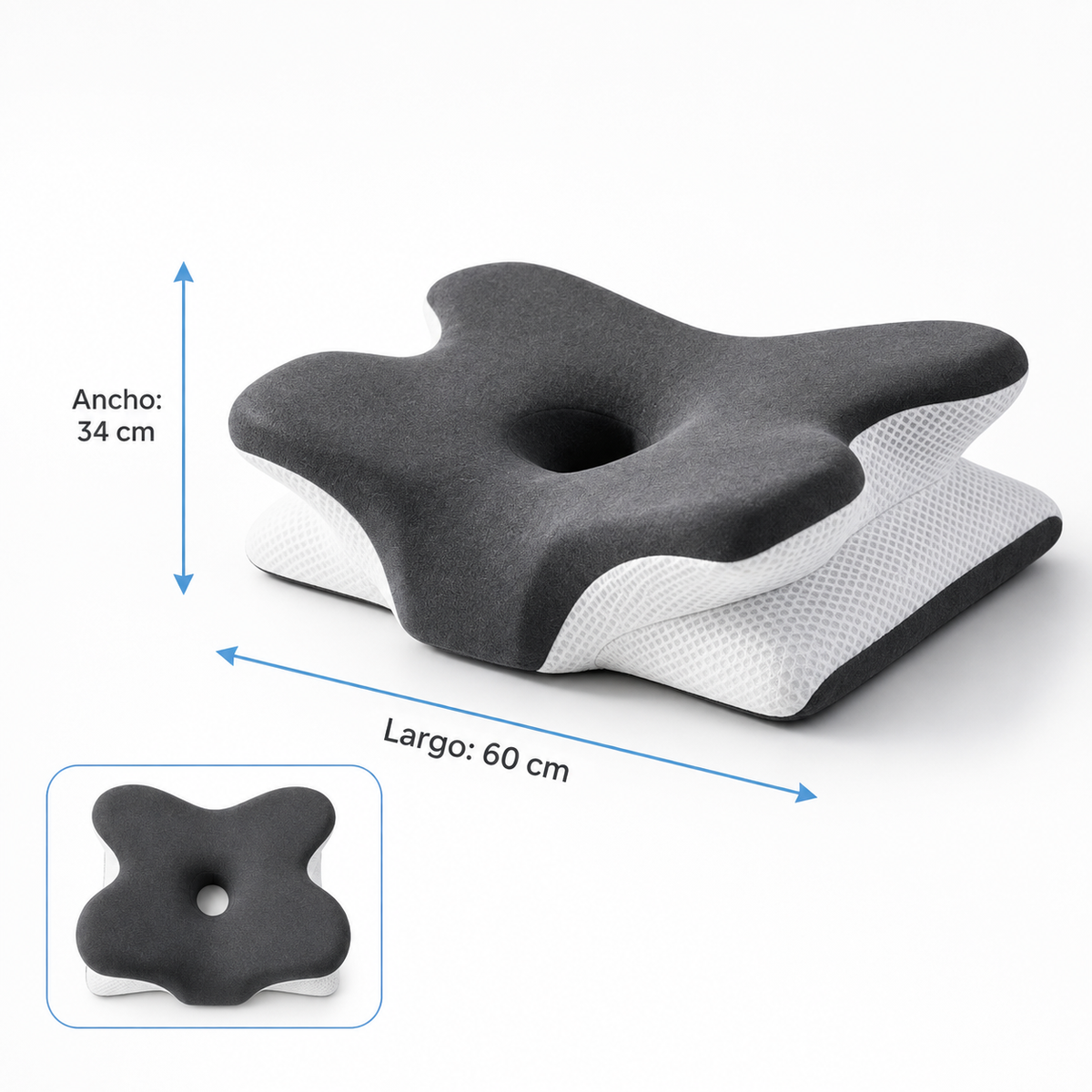 Almohada cervical ajustable para alivio del dolor