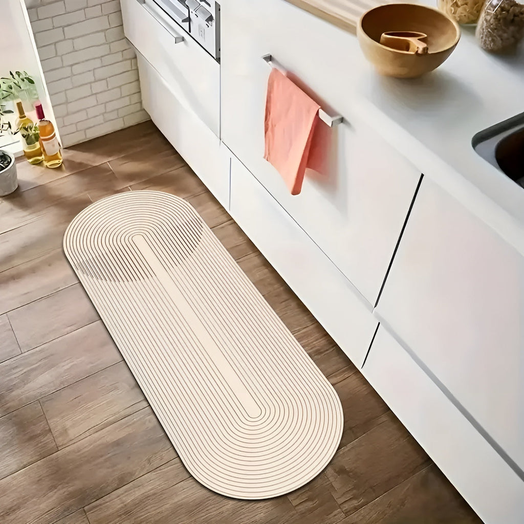 Lisslune | Alfombrilla de baño de diatomita AquaStone – Ultra absorbente, antideslizante y suave