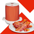 Cocinador de Tocino para Microondas | Estante para Drenar Grasa y Cúpula Antisalpicaduras | Apto para Lavavajillas y Libre de BPA
