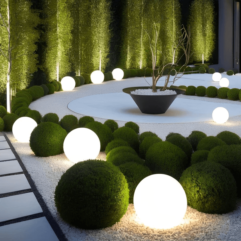 Lámpara de Jardín Esférica Solar