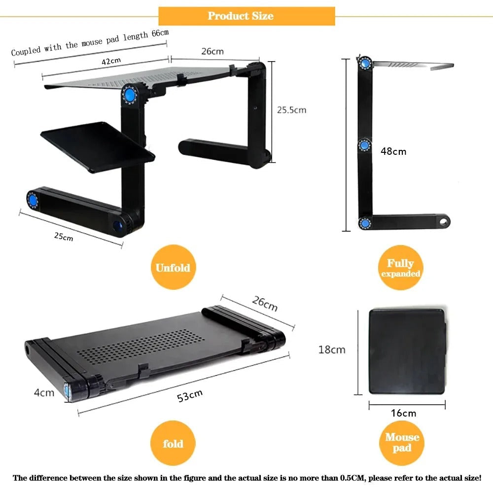 Soporte Ergonómico Ajustable para Portátiles para Uso en Casa y Oficina