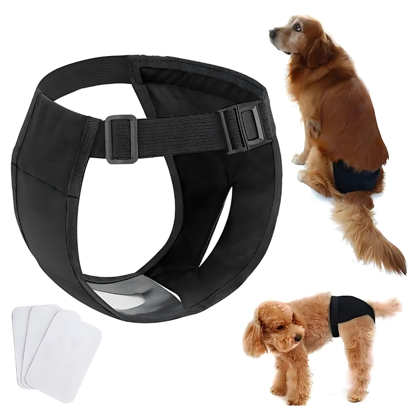 Pantalones Sanitarios Ajustables para Perros - Comodidad y Protección
