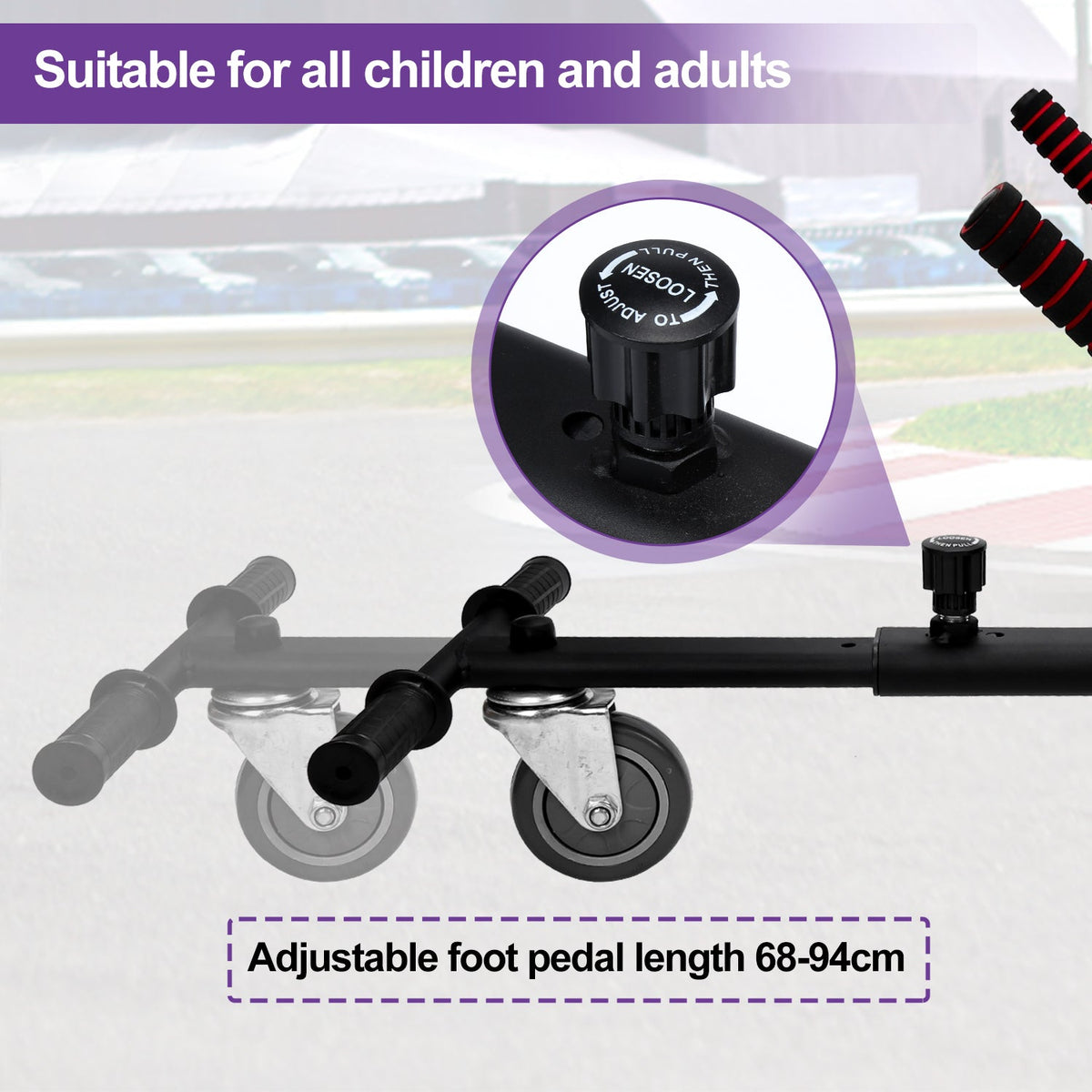 HoverKart Pro – Silla Cómoda y Ajustable para Hoverboard