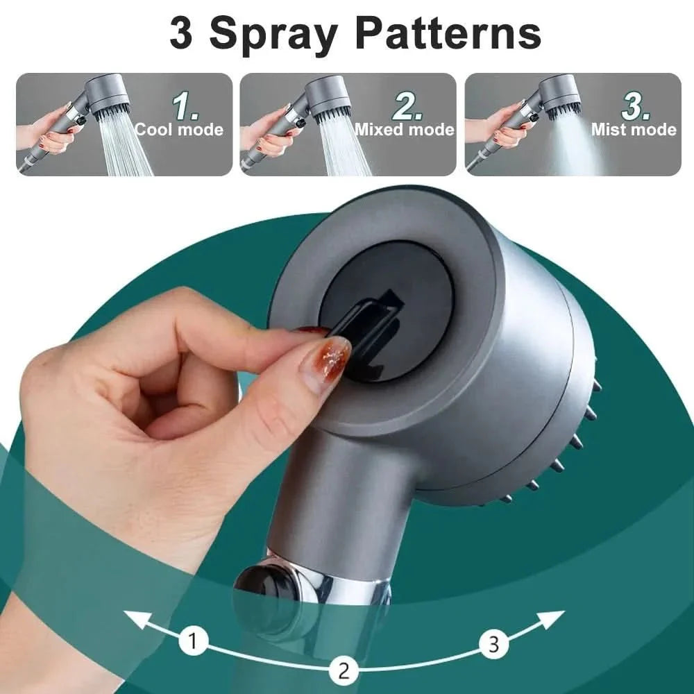 TURBOHEAD – Cabezal de ducha de alta presión con sistema de filtrado para agua limpia