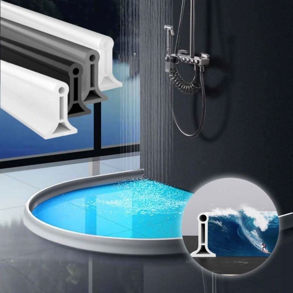 Barrera flexible de retención de agua para la ducha – Instalación fácil