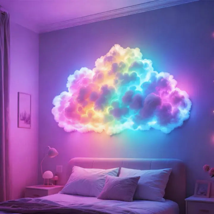 Kalsten | Luz mágica LED en forma de nube — Sumérgete en una tranquilidad mágica y momentos encantadores de bienestar