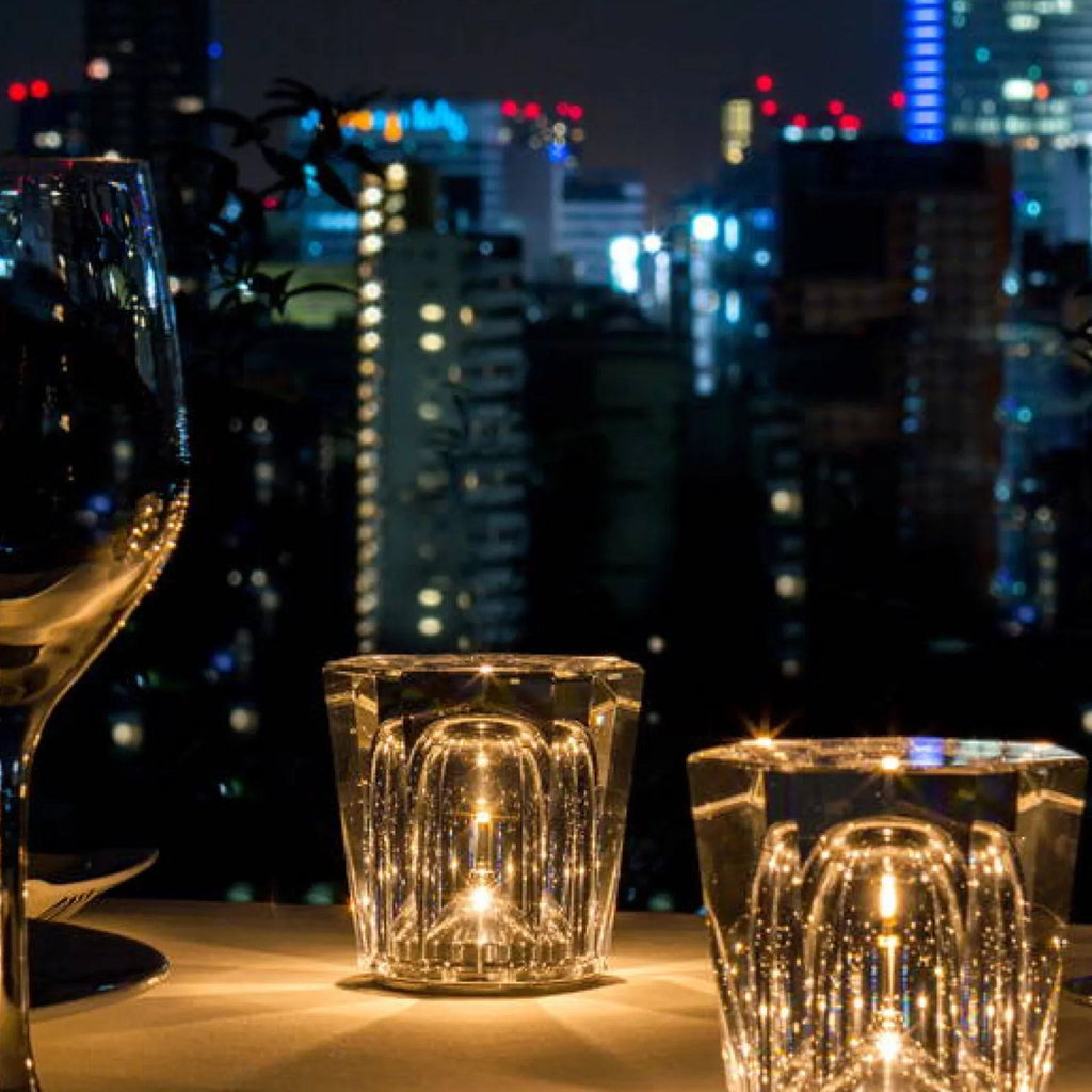 Lisslune | Lámpara de Mesa Recargable de Cristal de Diamante Luxe - Lumière Diamant