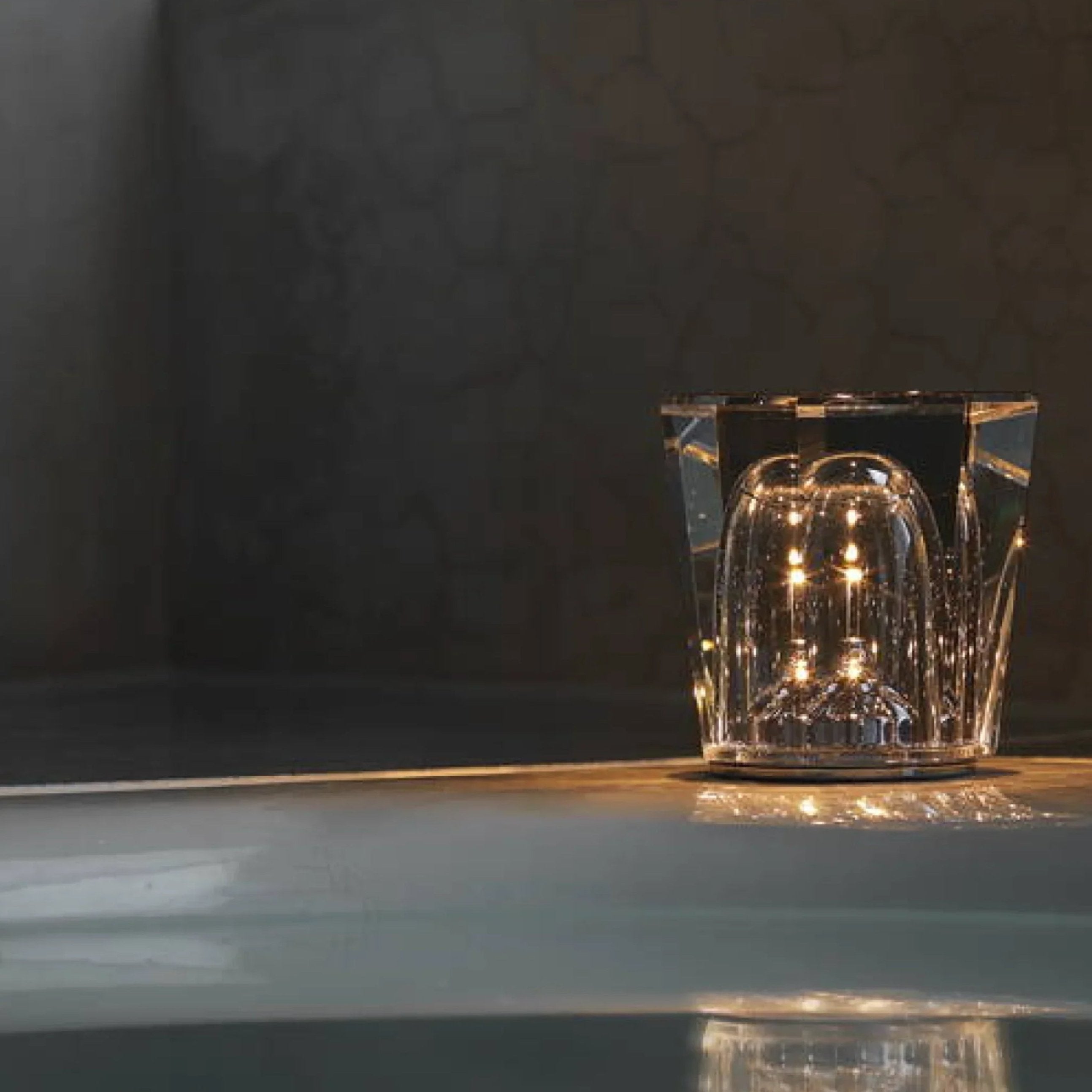 Lisslune | Lámpara de Mesa Recargable de Cristal de Diamante Luxe - Lumière Diamant