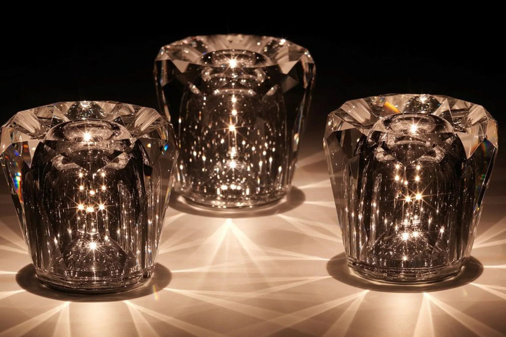 Lisslune | Lámpara de Mesa Recargable de Cristal de Diamante Luxe - Lumière Diamant