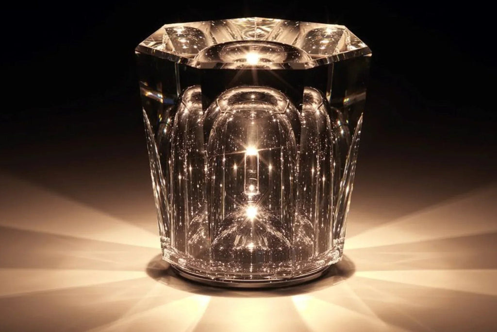 Lisslune | Lámpara de Mesa Recargable de Cristal de Diamante Luxe - Lumière Diamant