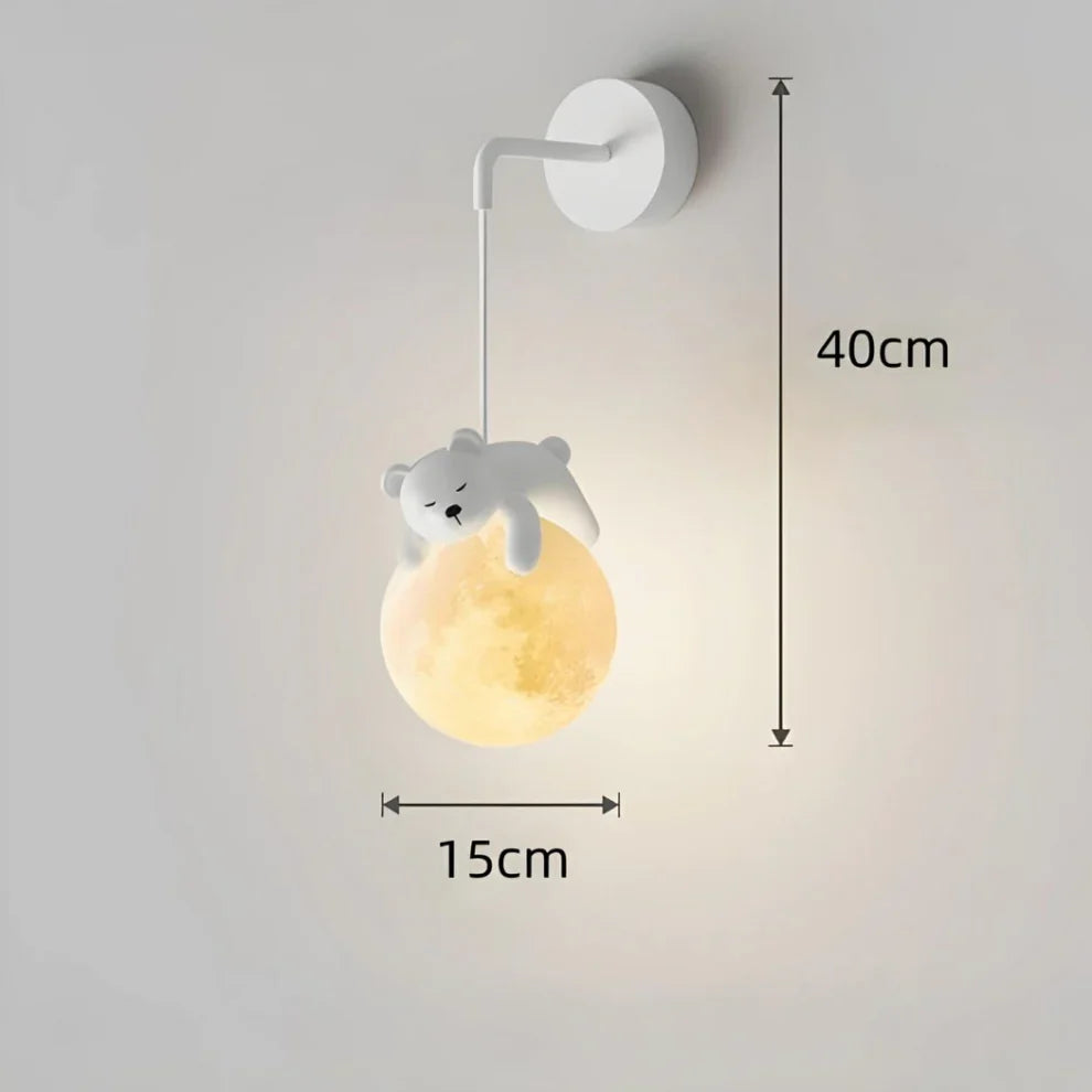 Lámpara Colgante para Niños con Diseño de Oso o Conejo para Iluminación Cálida y Reconfortante
