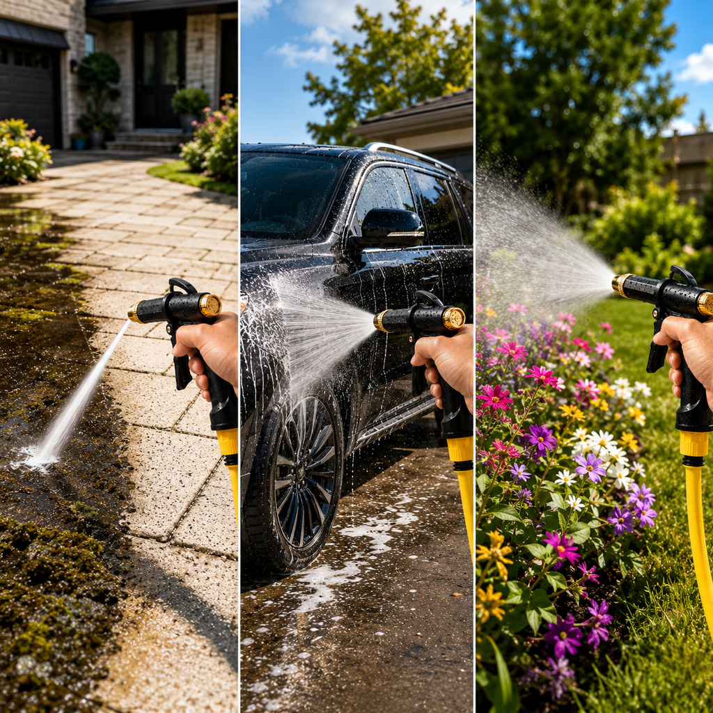 AQUAFORCE - Limpiador de Agua a Alta Presión para Jardín y Automóviles