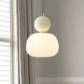 Lámpara Colgante Crema Art Deco - Estilo Bauhaus