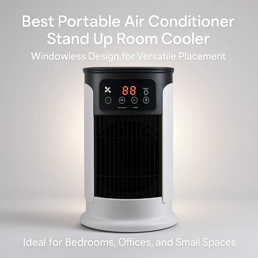 Aire Acondicionado Portátil | Sin Ventanas, Eficiente en Energía y Ideal para Uso en Casa y Dormitorios | Kalsten