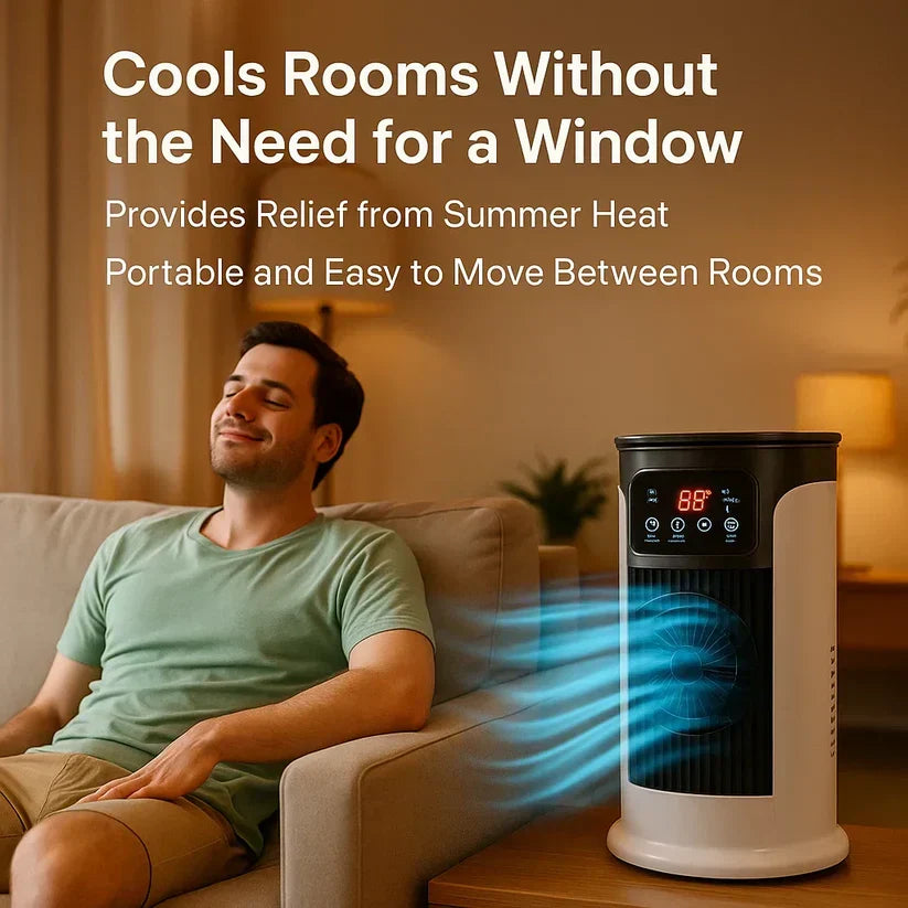 Kalsten | Aire Acondicionado Portátil | Sin Ventanas, Eficiente Energéticamente y Ideal para Uso en Casa y Dormitorios