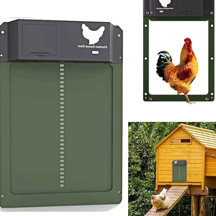 Sistema Automático de Puerta para Gallinero con Opciones de Solar/Batería