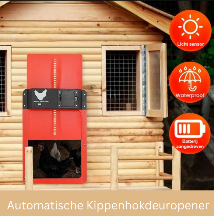 Sistema Automático de Puerta para Gallinero con Opciones de Solar/Batería