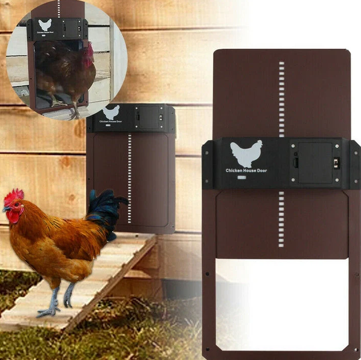 Sistema Automático de Puerta para Gallinero con Opciones de Solar/Batería