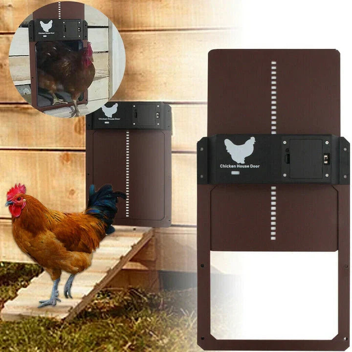 Puerta Automática para Gallinero con Diseño Impermeable