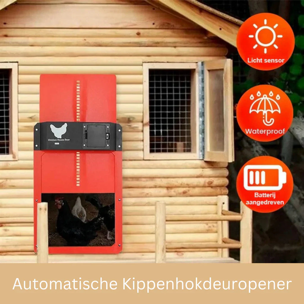 Puerta Automática para Gallinero con Diseño Impermeable