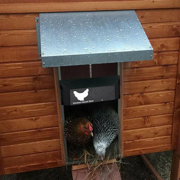 Puerta Automática para Gallinero con Diseño Impermeable